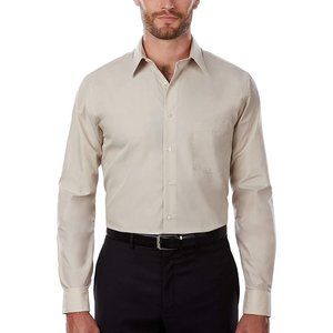 Van Heusen  Men's Dress Shirt Regular Fit Poplin Solid/ 15.5 ( 32/33).
